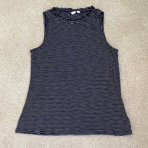 GAP Womens Striped Navy Top